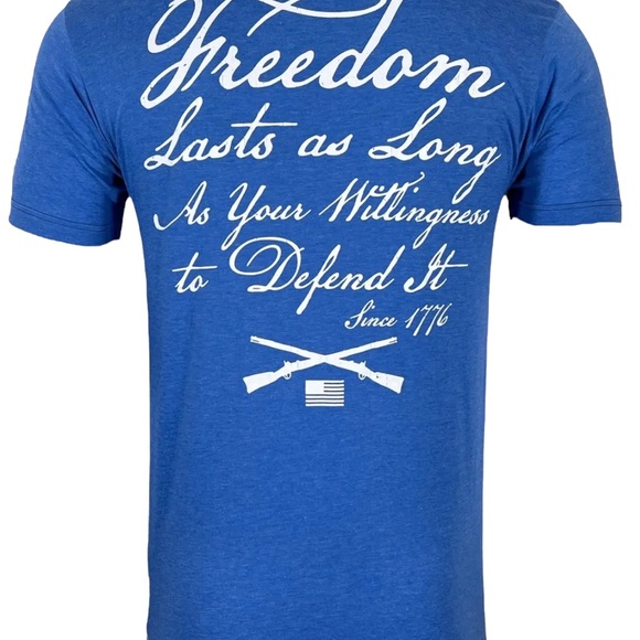 Howitzer Style Men's T-Shirt - Freedom Hunt Military Grunt MFG, Premium Soft Tagless Tee (Charity Supports Veterans) - View #10